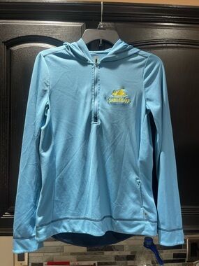 ALO Yoga Sky Blue Performance Zip Jacket
